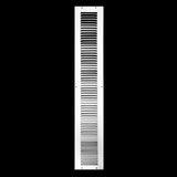Steel Return Air Grille – HVAC Cold Air Intake Vent Cover, White | Out. Dim.: 5-3/4"W X 31-3/4"H