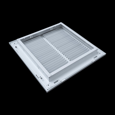 16"x20" Steel Return Air Filter Grille | Removable Door for 1" Filters | White HVAC Vent Cover | Out. Dim.: 18-5/8"W X 22-5/8"H