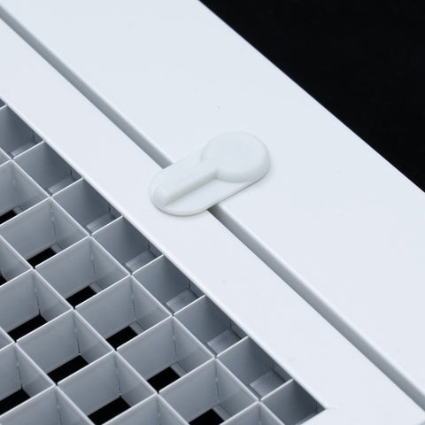 24"x24" Aluminum Eggcrate Return Air Filter Grille for Sidewall and Ceiling | White | Out. Dim.: 26-1/4"W X 26-1/4"H