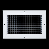 Fits 6x10 and 10x6 Duct Opening | Aluminum Eggcrate Return Air Grille | Low Noise & High Air Flow, Rust Proof Vent Cover Grill for Sidewall & Ceiling | White | Outer Dimensions: 7.75" X 11.75"