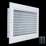 6x12 White Aluminum Eggcrate Return Air Grille, Low-Noise High-Airflow Rust-Proof Vent Cover