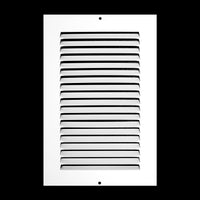 6" X 12" Duct Opening | Steel Return Air Grille for Sidewall and Ceiling | Outer Dimensions: 7.75"W X 13.75"H