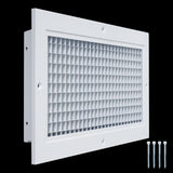 6x14 White Aluminum Eggcrate Return Air Grille, Low-Noise High-Airflow Rust-Proof Vent Cover