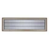 6"x24" Heavy Duty Return Air Floor Grille | Walkable Brown | Out. Dim.: 7-3/4"W X 25-3/4"H