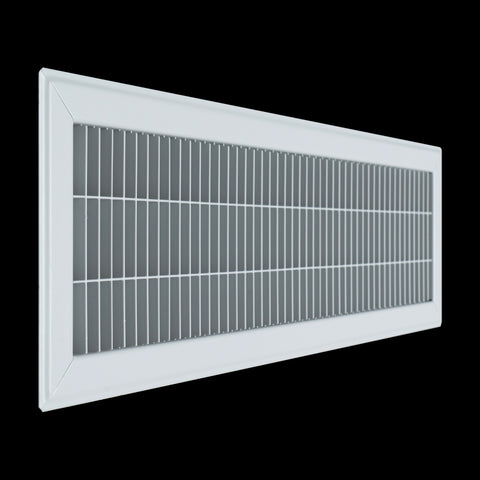 6"x24" Heavy Duty Return Air Floor Grille | Walkable White | Out. Dim.: 7-3/4"W X 25-3/4"H