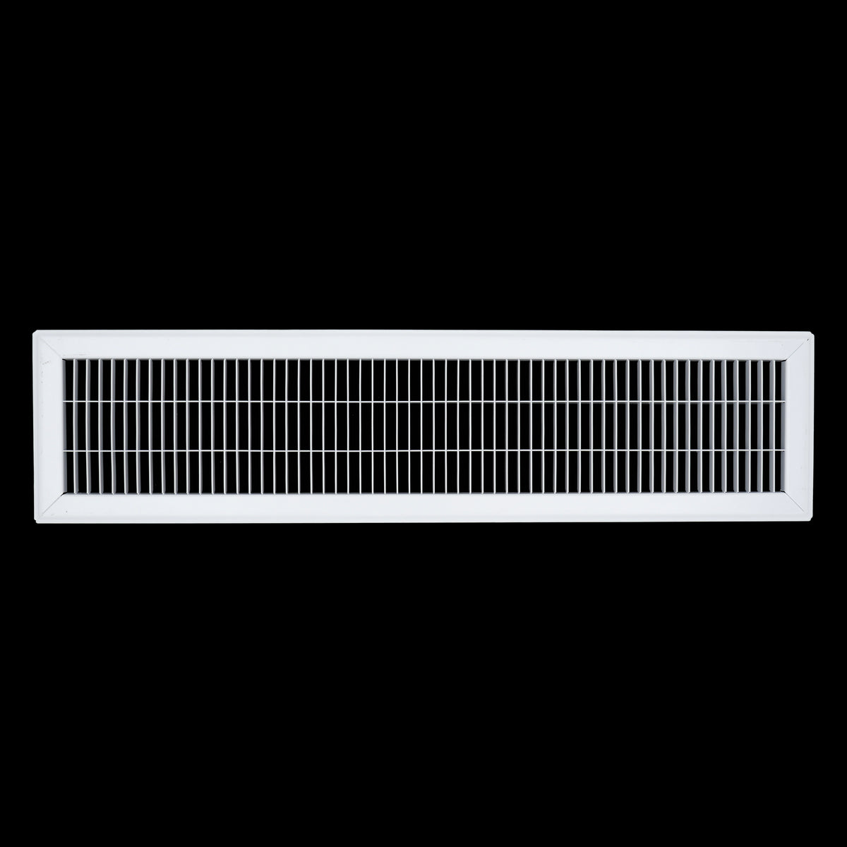 6"x30" Heavy Duty Return Air Floor Grille | Walkable White | Out. Dim.: 7-3/4"W X 31-3/4"H