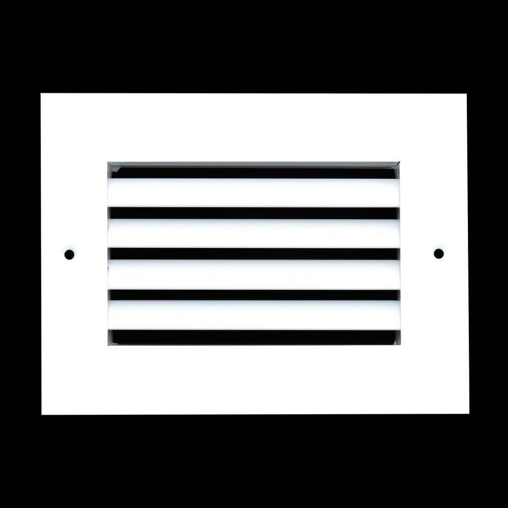 6"x4" Premium Aluminum Return Air Grille – Rust-Free HVAC Vent Cover for Wall & Ceiling | White | Out. Dim.: 7-13/16"W X 5-13/16"H