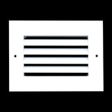 6"x4" Premium Aluminum Return Air Grille – Rust-Free HVAC Vent Cover for Wall & Ceiling | White | Out. Dim.: 7-13/16"W X 5-13/16"H