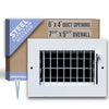 Handua Steel Adjustable Air Supply HVAC Grille | White Vent Cover Grill for Sidewall and Ceiling