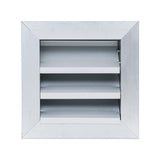 6"x6" Anodized Aluminum Exterior Wall Vent | Outer Dimension: 8"W X 8"H