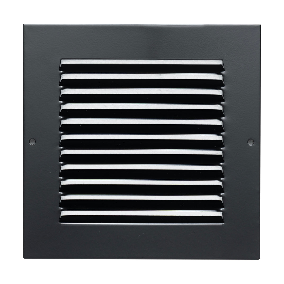 6"x6" Steel Return Air Grille – HVAC Cold Air Intake Vent Cover, Black | Out. Dim.: 7-3/4"W X 7-3/4"H