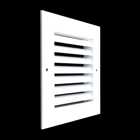 6"x6" Premium Aluminum Return Air Grille – Rust-Free HVAC Vent Cover for Wall & Ceiling | White | Out. Dim.: 7-13/16"W X 7-13/16"H