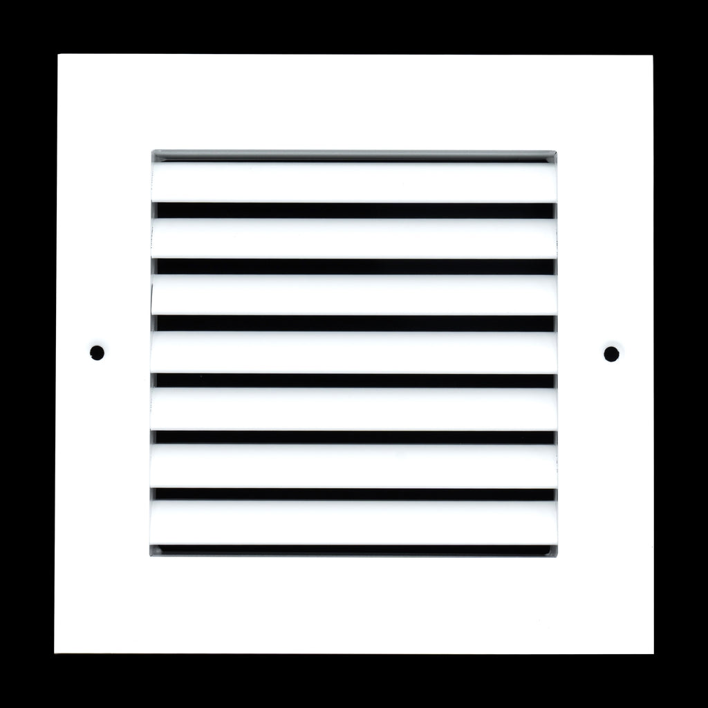 6"x6" Premium Aluminum Return Air Grille – Rust-Free HVAC Vent Cover for Wall & Ceiling | White | Out. Dim.: 7-13/16"W X 7-13/16"H