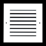 6"x6" Premium Aluminum Return Air Grille – Rust-Free HVAC Vent Cover for Wall & Ceiling | White | Out. Dim.: 7-13/16"W X 7-13/16"H