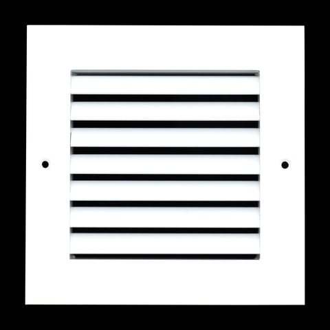 Fits 6x6 Duct Opening | Aluminum Return Air Grille by Handua | Vent Cover Grill for Sidewall and Ceiling | Rust Free | Durable Powder Coating | HVAC Cold Air Intake Grille | White