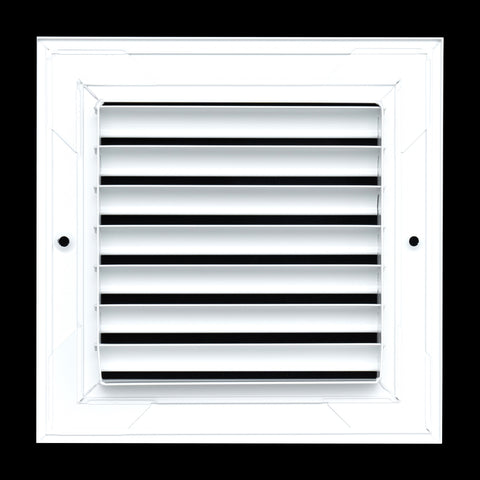 6"x6" Premium Aluminum Return Air Grille – Rust-Free HVAC Vent Cover for Wall & Ceiling | White | Out. Dim.: 7-13/16"W X 7-13/16"H
