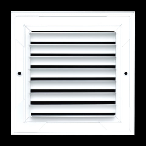 Fits 6x6 Duct Opening | Aluminum Return Air Grille by Handua | Vent Cover Grill for Sidewall and Ceiling | Rust Free | Durable Powder Coating | HVAC Cold Air Intake Grille | White