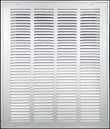 20" X 30" Duct Opening | Filter Included Steel Return Air Filter Grille for Sidewall and Ceiling