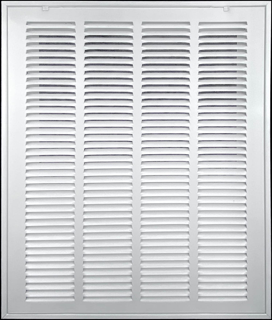 airgrilles 16" x 20" duct opening filter included hd steel return air filter grille for sidewall and ceiling fil-7rafg1-wh-16x20 038775643887 - 1