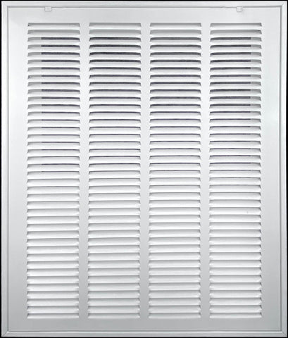 airgrilles 20" x 30" duct opening filter included hd steel return air filter grille for sidewall and ceiling fil-7rafg1-wh-20x30 038775643924 - 1