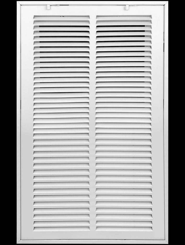airgrilles 14" x 24" duct opening - filter included hd steel return air filter grille for sidewall and ceiling fil-7rafg1-wh-14x24 038775643870 - 1