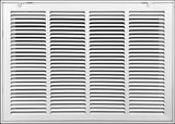 24" X 14" Duct Opening | Filter Included Steel Return Air Filter Grille for Sidewall and Ceiling