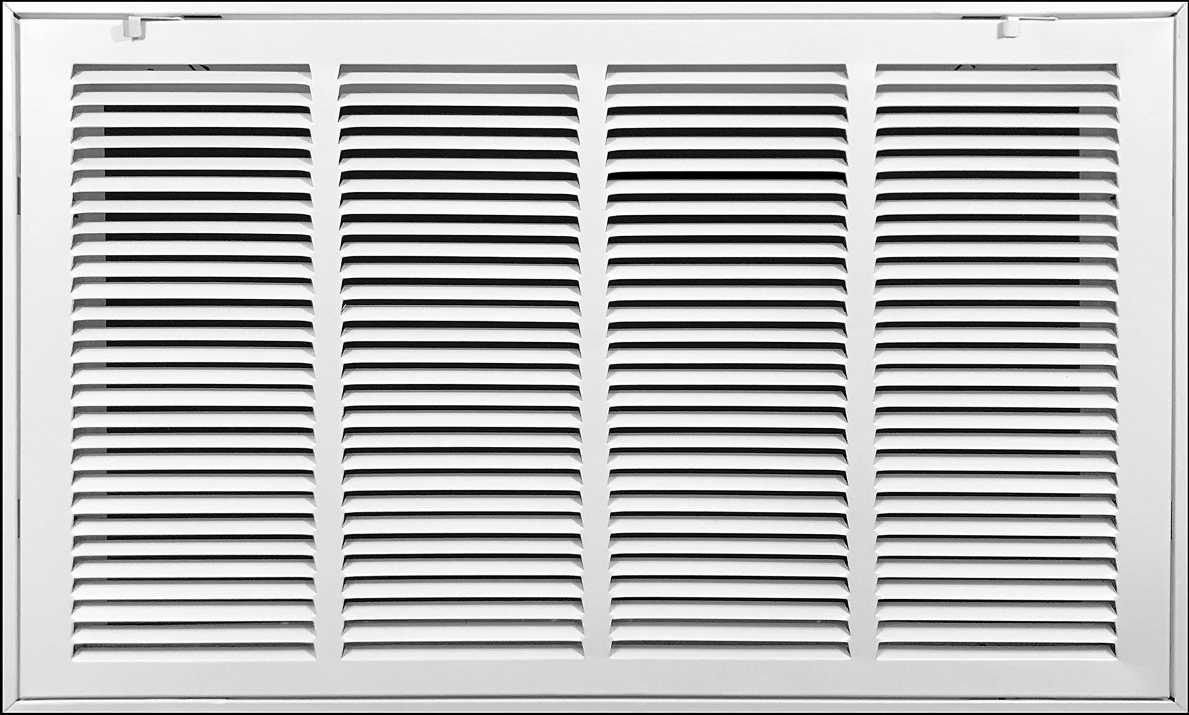 airgrilles 20" x 12" duct opening filter included hd steel return air filter grille for sidewall and ceiling fil-7rafg1-wh-20x12 756014653090 - 1