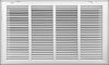airgrilles 24" x 12" duct opening filter included hd steel return air filter grille for sidewall and ceiling fil-7rafg1-wh-24x12 038775643931 - 1