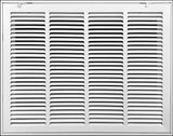 24" X 18" Duct Opening | Filter Included Steel Return Air Filter Grille for Sidewall and Ceiling