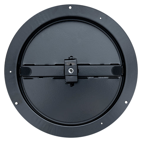 Handua 8" [Neck Size] Steel Butterfly Damper for Round Ceiling Air Supply Diffuser - Black | Outer Diameter: 9-1/2"