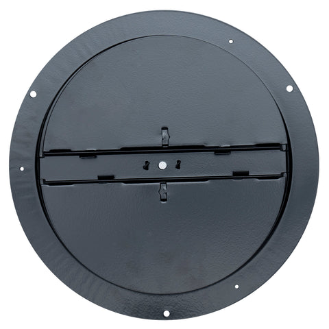 Handua 8" [Neck Size] Steel Butterfly Damper for Round Ceiling Air Supply Diffuser - Black | Outer Diameter: 9-1/2"