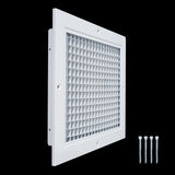 8x10 White Aluminum Eggcrate Return Air Grille, Low-Noise High-Airflow Rust-Proof Vent Cover