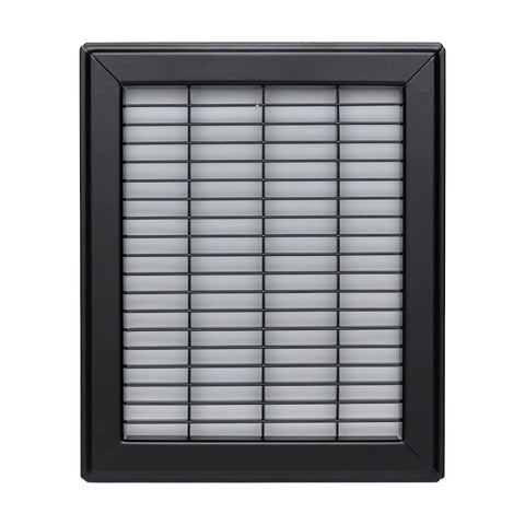 8"x10" Heavy Duty Return Air Floor Grille | Walkable Black | Out. Dim.: 9-3/4"W X 11-3/4"H