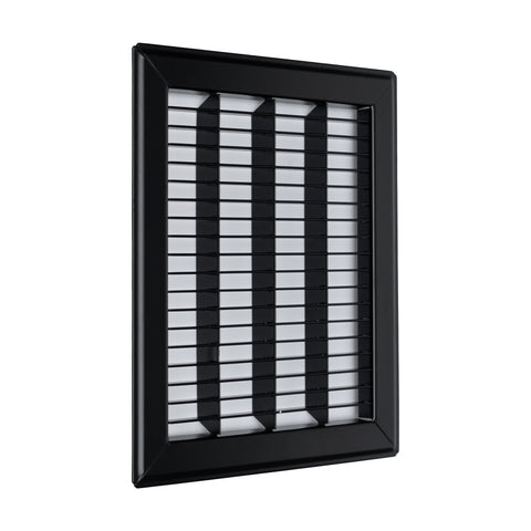 8"x10" Heavy Duty Return Air Floor Grille | Walkable Black | Out. Dim.: 9-3/4"W X 11-3/4"H