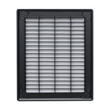 8"x10" Heavy Duty Return Air Floor Grille | Walkable Black | Out. Dim.: 9-3/4"W X 11-3/4"H