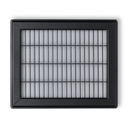8 x 10-inch Black Steel heavy duty return floor register, front view