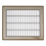 8"x10" Heavy Duty Return Air Floor Grille | Walkable Brown | Out. Dim.: 9-3/4"W X 11-3/4"H
