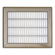 8 x 10-inch Brown Steel heavy duty return floor register, front view