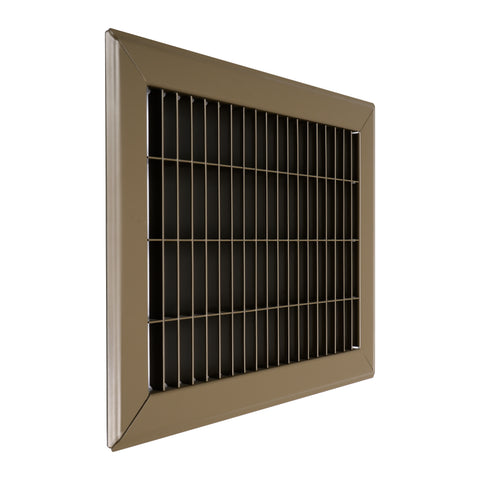 8"W x 10"H [Duct Opening] Return Air Floor Grille | Vent Cover Grill for Floor - Brown| Outer Dimensions: 9.75"W X 11.75"H