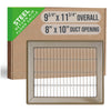 Handua HVAC Return Air Floor Grille | Vent Cover Grill for Floor - Brown | Heavy Duty Fixed Blades