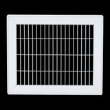8"x10" Heavy Duty Return Air Floor Grille | Walkable White | Out. Dim.: 9-3/4"W X 11-3/4"H