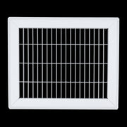 8 x 10-inch White Steel heavy duty return floor register, front view