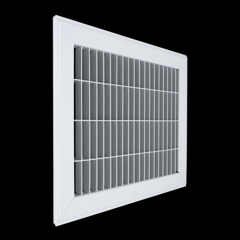 8"x10" Heavy Duty Return Air Floor Grille | Walkable White | Out. Dim.: 9-3/4"W X 11-3/4"H