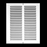 8"x10" Steel Return Air Grille – HVAC Cold Air Intake Vent Cover, White | Out. Dim.: 9-3/4"W X 11-3/4"H