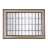 8"x12" Heavy Duty Return Air Floor Grille | Walkable Brown | Out. Dim.: 9-3/4"W X 13-3/4"H