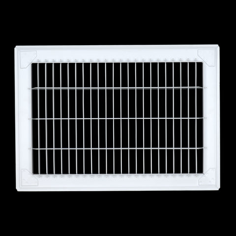 8"x12" Heavy Duty Return Air Floor Grille | Walkable White | Out. Dim.: 9-3/4"W X 13-3/4"H