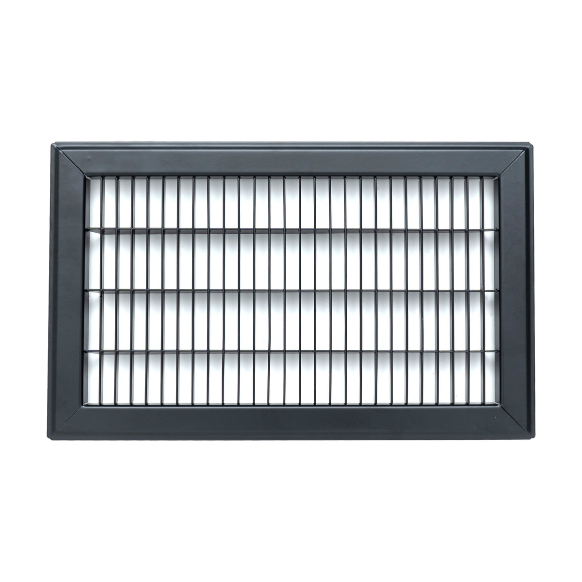 Fits 8x14 and 14x8 Duct Opening | Return Air Floor Grille by Handua | Walkable Vent Cover Grill for Floor | Black | Heavy Duty Fixed Blades | Outer Dimensions: 9.75"W X 17.75"H