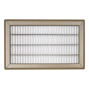 8 x 14-inch Brown Steel heavy duty return floor register, front view