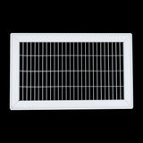 8"x14" Heavy Duty Return Air Floor Grille | Walkable White | Out. Dim.: 9-3/4"W X 15-3/4"H