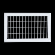 8 x 14-inch White Steel heavy duty return floor register, front view